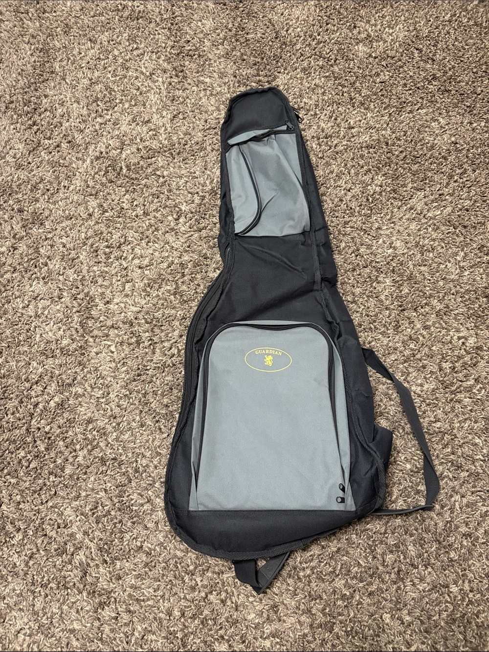 Two-Tone Gray & Black Guitar Backpack